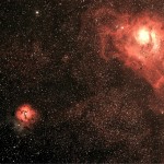 M8 Nébuleuse de la Lagune et M20 Nébuleuse trifide dans le Sagittaire